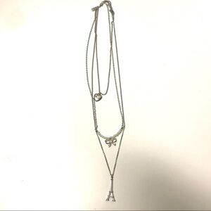 🔥3/$15🔥 Aero 1987‎ silver 3-strand necklace